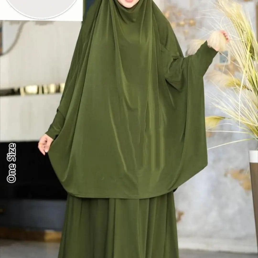 Khimar and Skirt Set