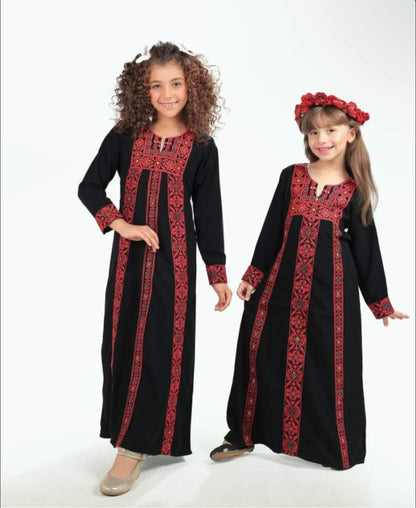 Girls Palestinian Embroidry Thobe