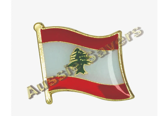 Pin with Lebanon Flag