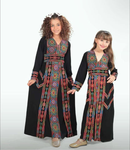 Girls Palestinian Embroidry Thobe