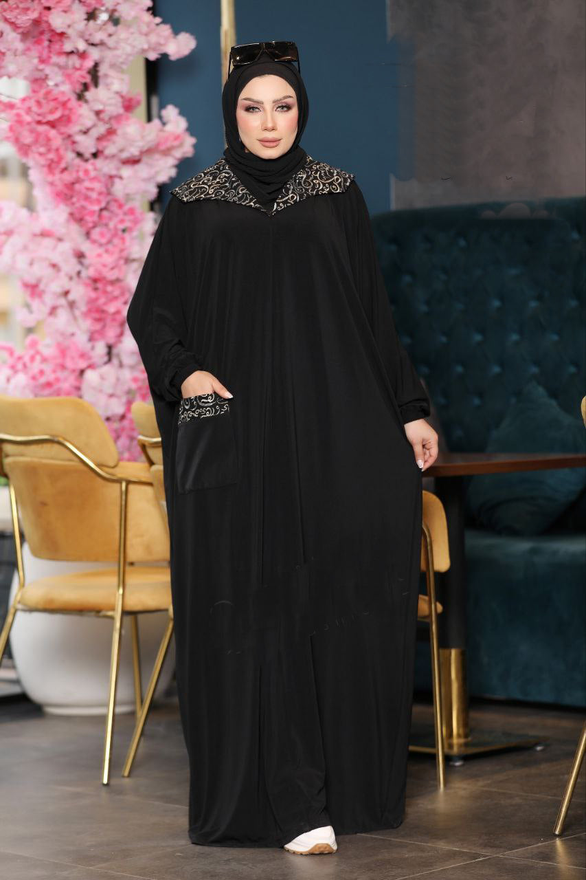 Saudi ITY Abaya with Sirma Embroidry