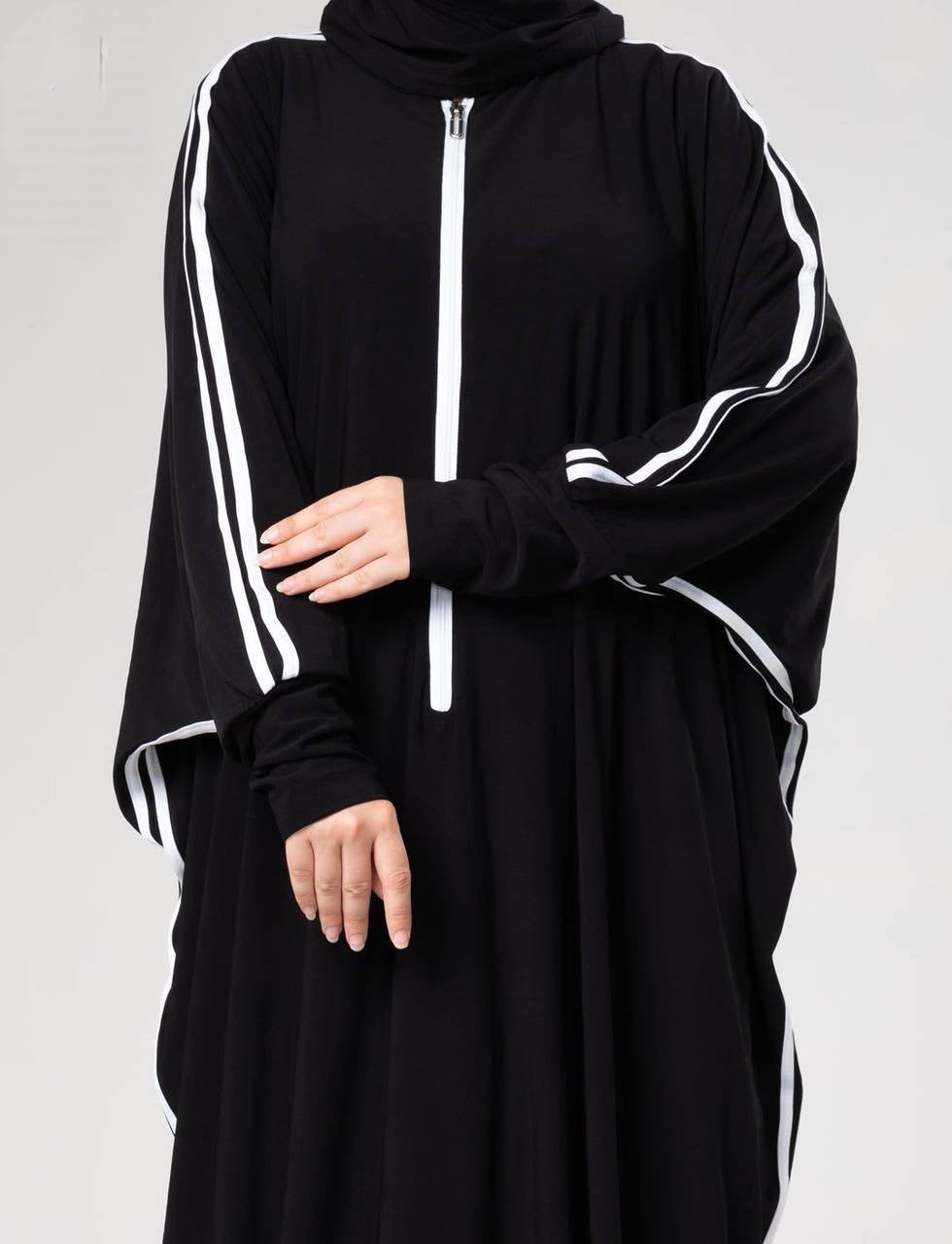 Free Size Sports Abaya with Scarf