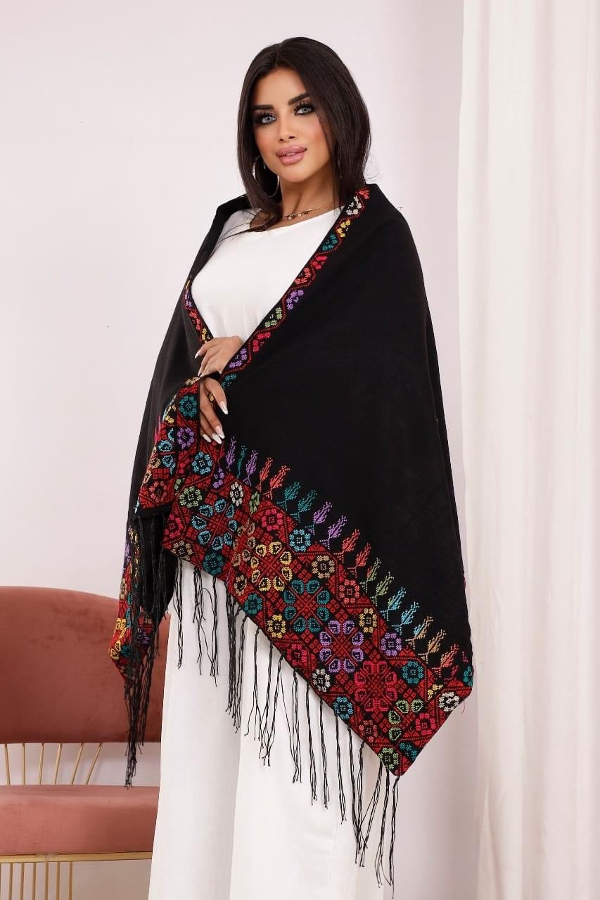 Handmade Palestinian Embroidery Shawl