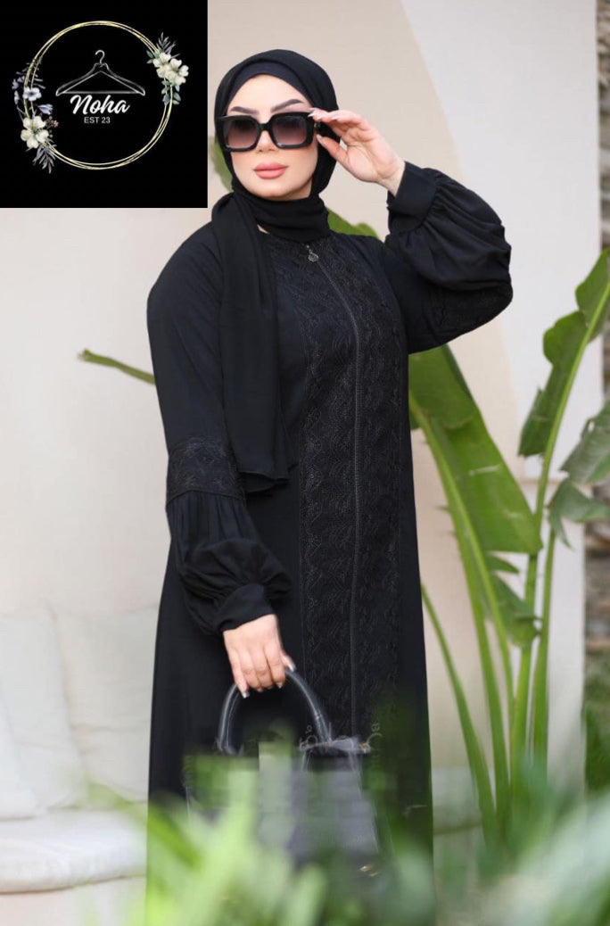 Full Zipper Abaya