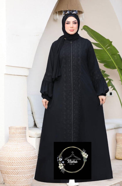 Full Zipper Abaya