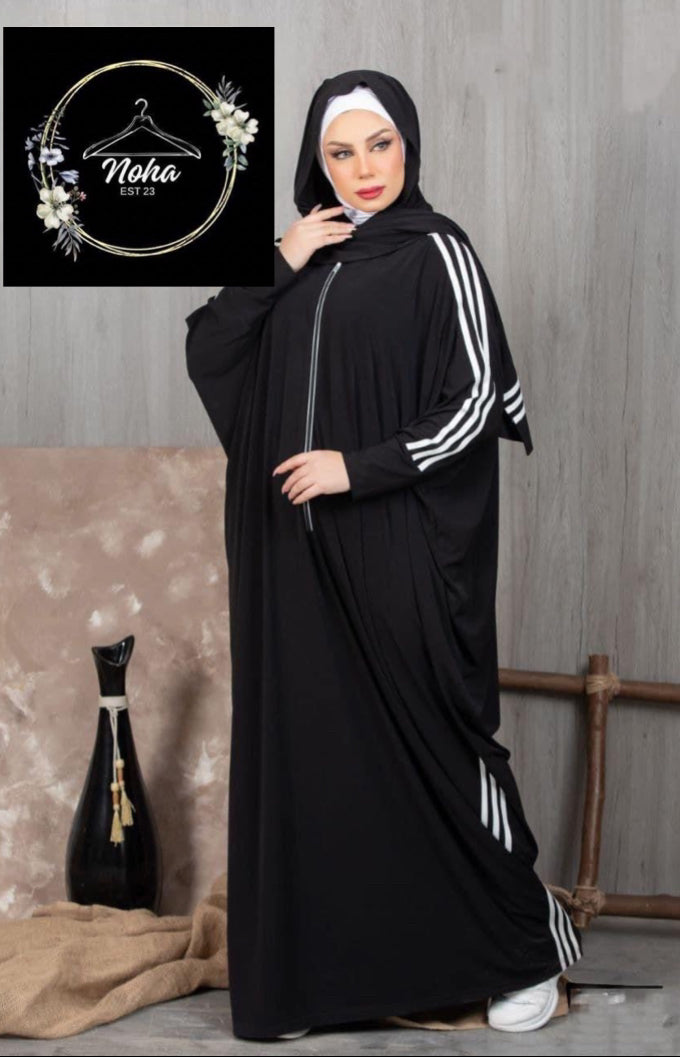 Sports Abaya with long zipper