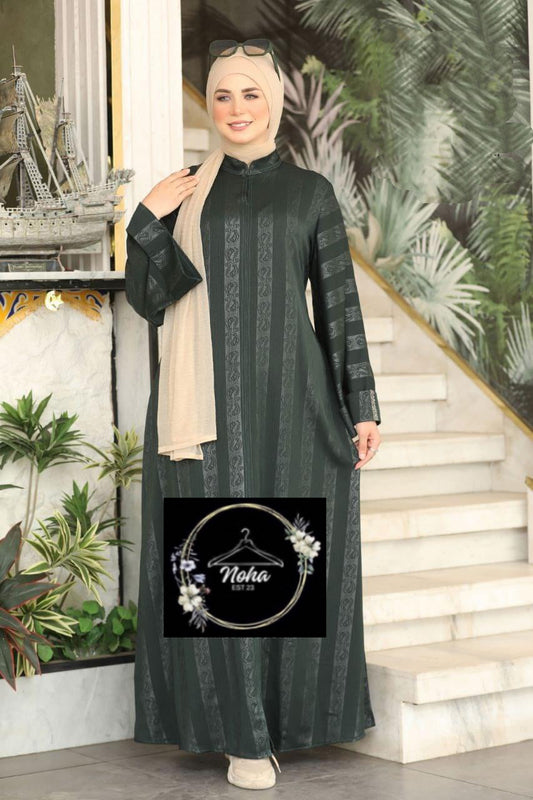 Lined Green Abaya