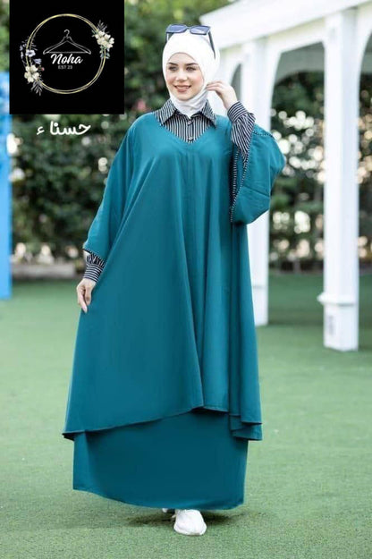 Ednaa with chemise collar and sleeves