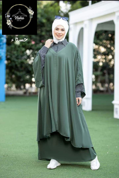 Ednaa with chemise collar and sleeves