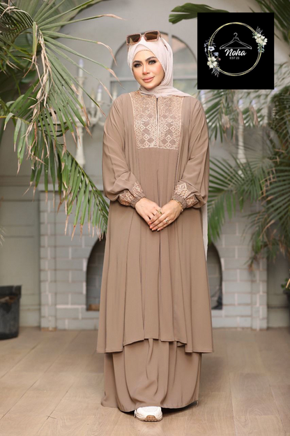 Free size Ednaa with embroidery on the sleeves and the front