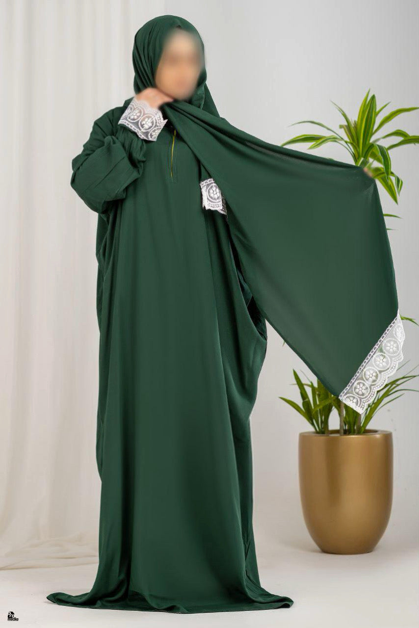 2 pieces prayer set, abaya and prayer mat /prayer clothes