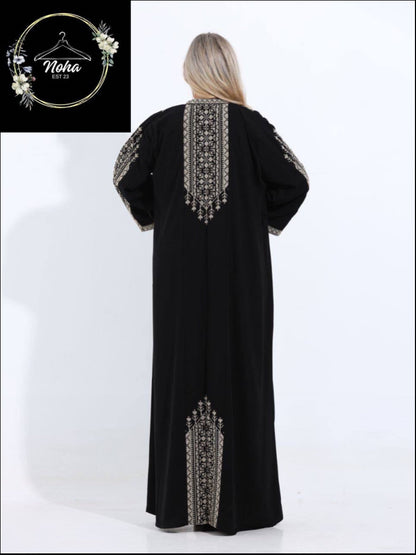 Peace Palestinian Embroidered Open Cardi